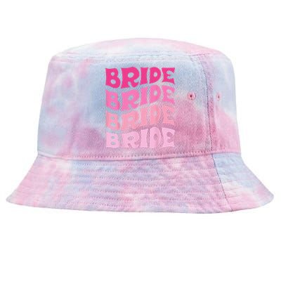 Bride I Do Crew Retro Bachelorette Party Bride Bridesmaids Tie-Dyed Bucket Hat