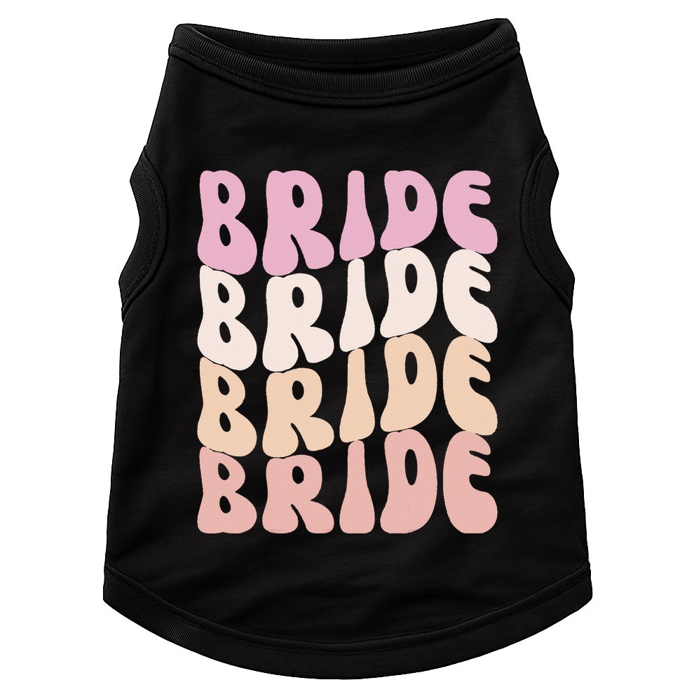 Bride I Do Crew Retro Bachelorette Party Bride Bridesmaids Doggie Tank