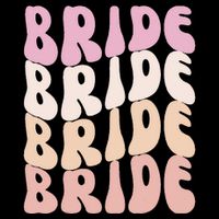 Bride I Do Crew Retro Bachelorette Party Bride Bridesmaids Button