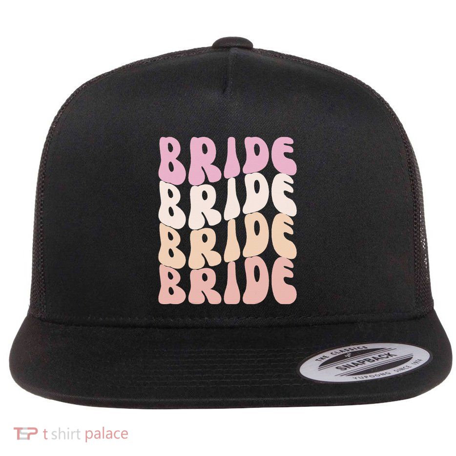 Bride I Do Crew Retro Bachelorette Party Bride Bridesmaids Flatbill Hat