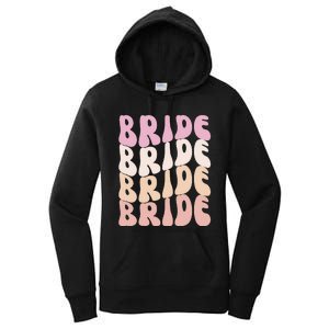 Bride I Do Crew Retro Bachelorette Party Bride Bridesmaids Women's Pullover Hoodie