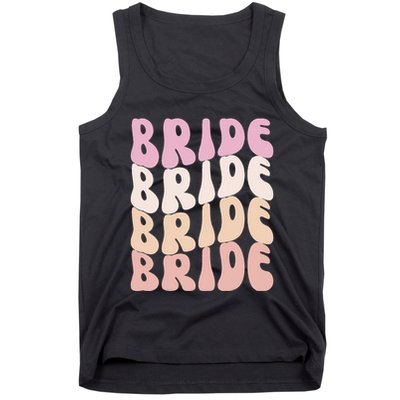 Bride I Do Crew Retro Bachelorette Party Bride Bridesmaids Tank Top