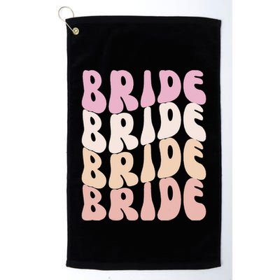 Bride I Do Crew Retro Bachelorette Party Bride Bridesmaids Golf Towel