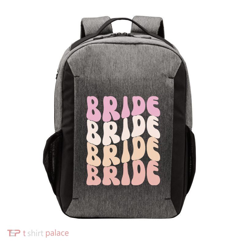 Bride I Do Crew Retro Bachelorette Party Bride Bridesmaids Vector Backpack