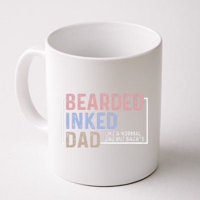 Bearded Inked Dad Papa Daddy Stepdad Father Husband Family Coffee Mug