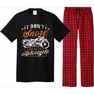 Biker I DonT Snore I Dream IM A Motorcycle Pajama Set