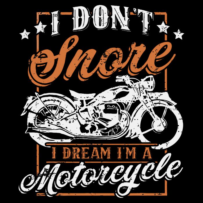 Biker I DonT Snore I Dream IM A Motorcycle 16 in Basic Backpack