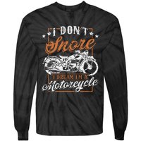 Biker I DonT Snore I Dream IM A Motorcycle Tie-Dye Long Sleeve Shirt