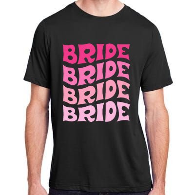 Bride I Do Crew Retro Bachelorette Party Bride Bridesmaids Adult ChromaSoft Performance T-Shirt