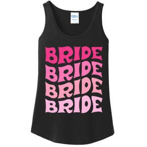 Bride I Do Crew Retro Bachelorette Party Bride Bridesmaids Ladies Essential Tank