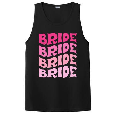 Bride I Do Crew Retro Bachelorette Party Bride Bridesmaids PosiCharge Competitor Tank