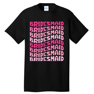 Bridesmaid I Do Crew Retro Bachelorette Party Bridesmaids Tall T-Shirt