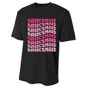 Bridesmaid I Do Crew Retro Bachelorette Party Bridesmaids Performance Sprint T-Shirt