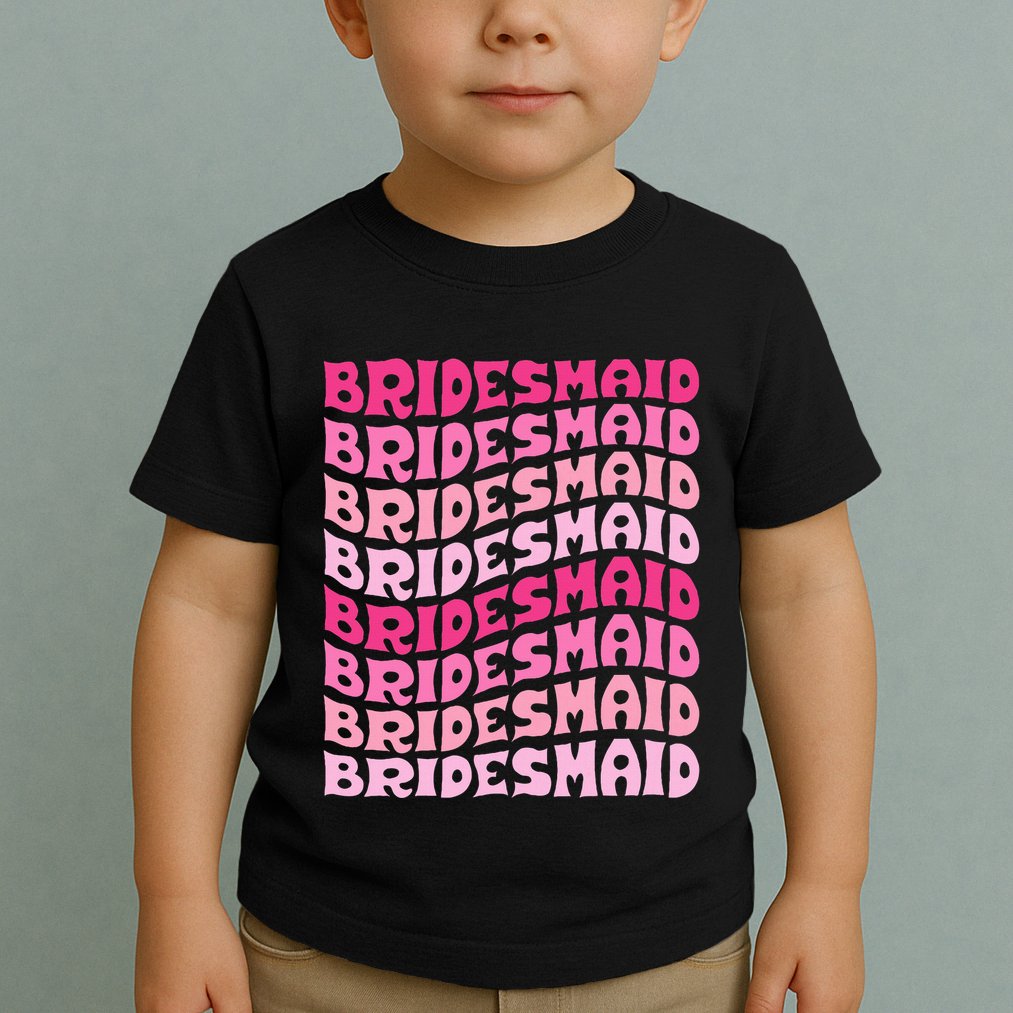Bridesmaid I Do Crew Retro Bachelorette Party Bridesmaids Toddler T-Shirt