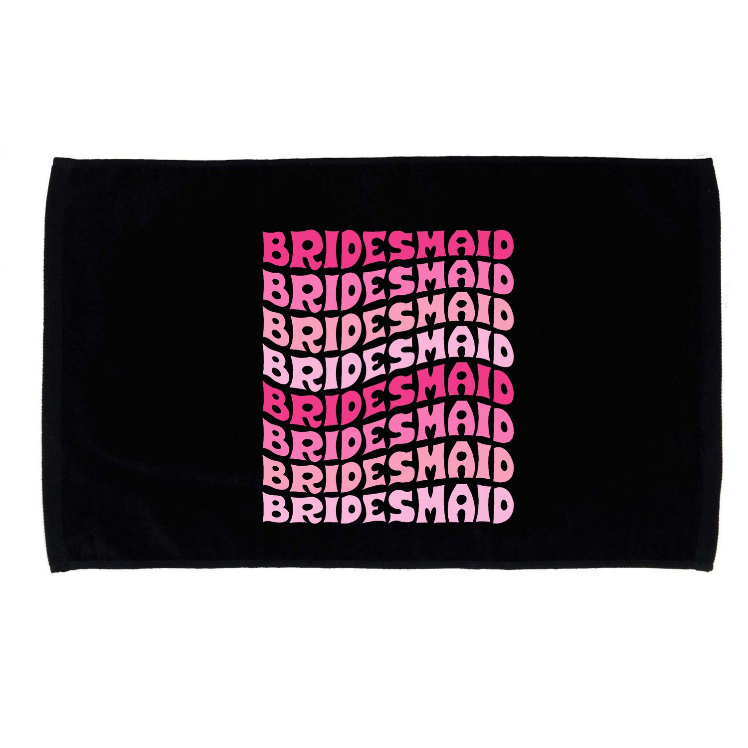 Bridesmaid I Do Crew Retro Bachelorette Party Bridesmaids Microfiber Hand Towel