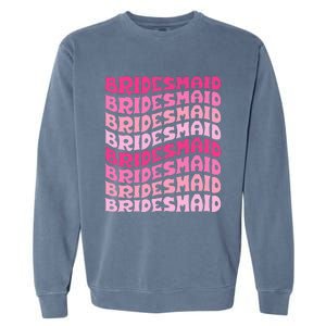 Bridesmaid I Do Crew Retro Bachelorette Party Bridesmaids Garment-Dyed Sweatshirt