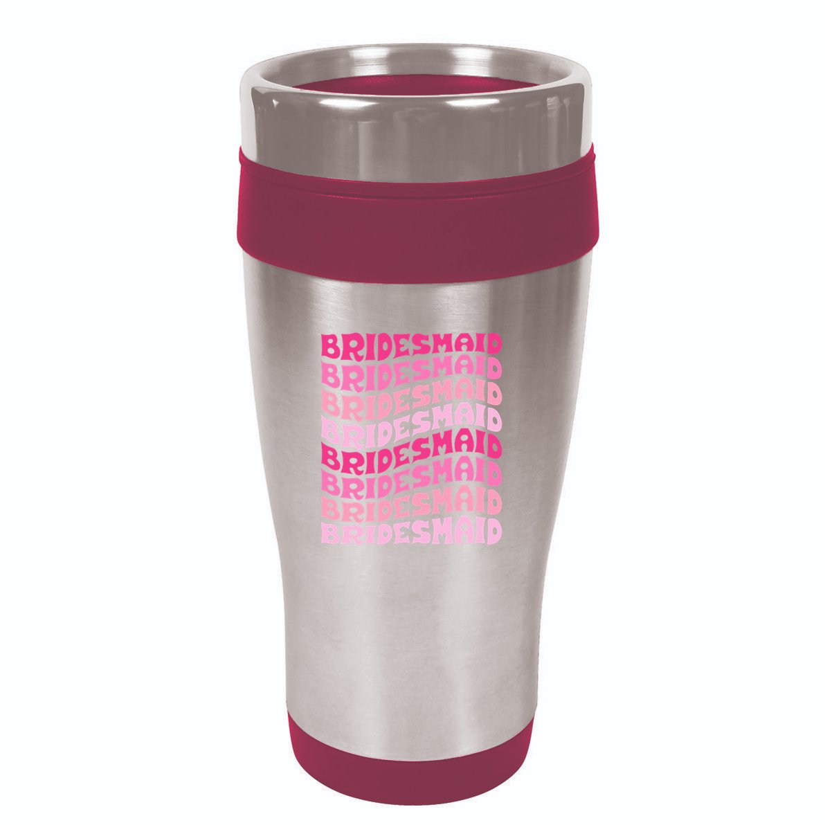 Bridesmaid I Do Crew Retro Bachelorette Party Bridesmaids 16oz Travel Tumbler