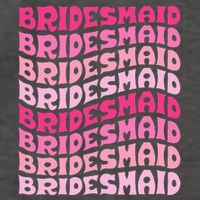 Bridesmaid I Do Crew Retro Bachelorette Party Bridesmaids Vector Backpack