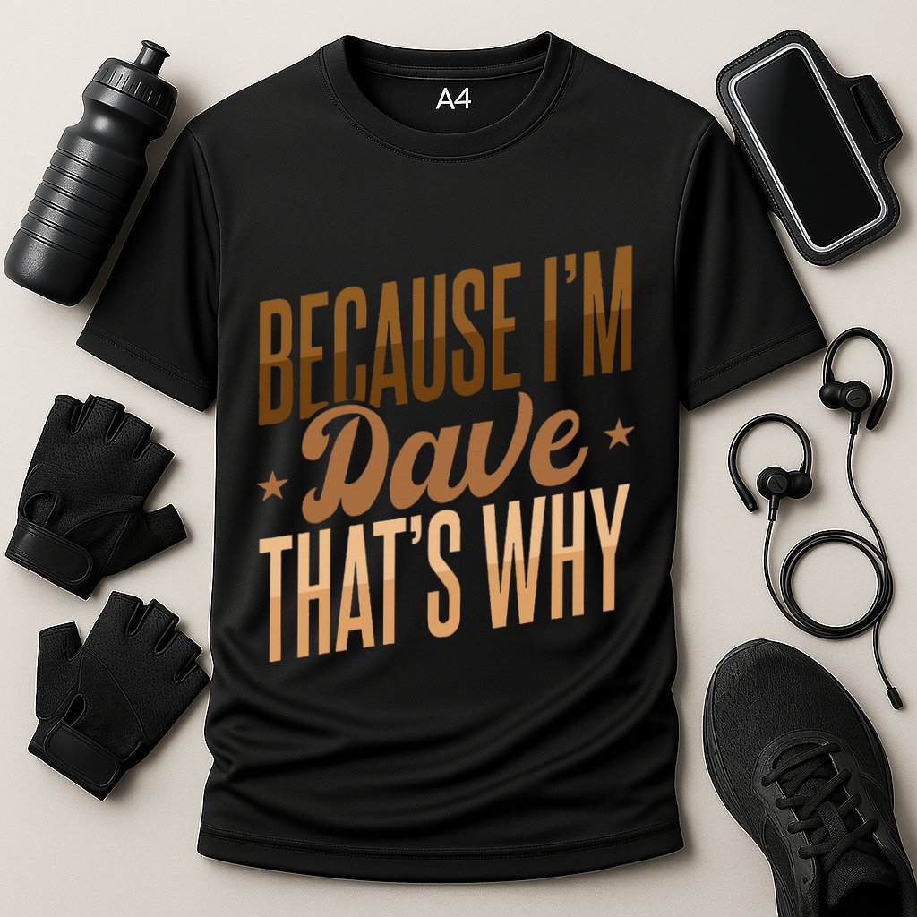 Because IM Dave ThatS Why Performance Shirt