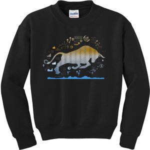 Bull Investor Dividends Capitalism Stock Market Trading Rich Kids Sweatshirt