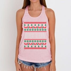 But I Do I Don't Do Matching Sweaters Ugly Christmas Couples Meaningful Gift Women's Knotted Racerback Tank