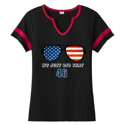 Biden 46th President USA Ladies Halftime Notch Neck Tee