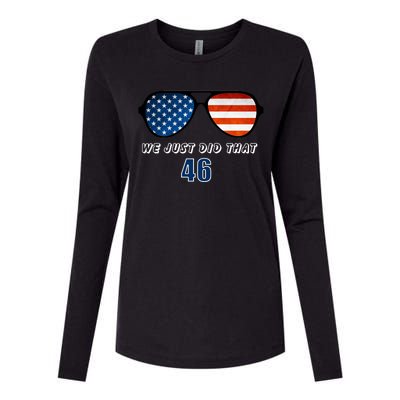 Biden 46th President USA Womens Cotton Relaxed Long Sleeve T-Shirt