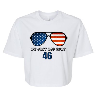 Biden 46th President USA Bella+Canvas Jersey Crop Tee