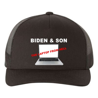 Biden And Son The Laptop From Hell Anti Biden Yupoong Adult 5-Panel Trucker Hat