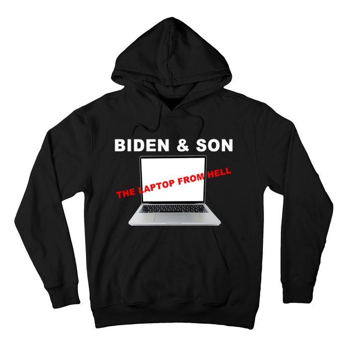 Biden And Son The Laptop From Hell Anti Biden Hoodie