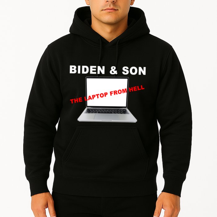 Biden And Son The Laptop From Hell Anti Biden Hoodie