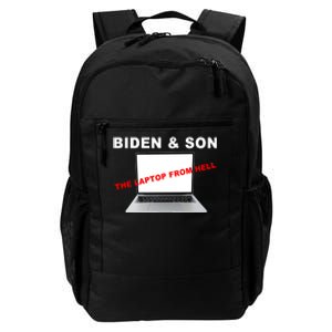 Biden And Son The Laptop From Hell Anti Biden Daily Commute Backpack