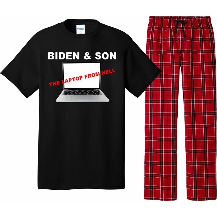 Biden And Son The Laptop From Hell Anti Biden Pajama Set