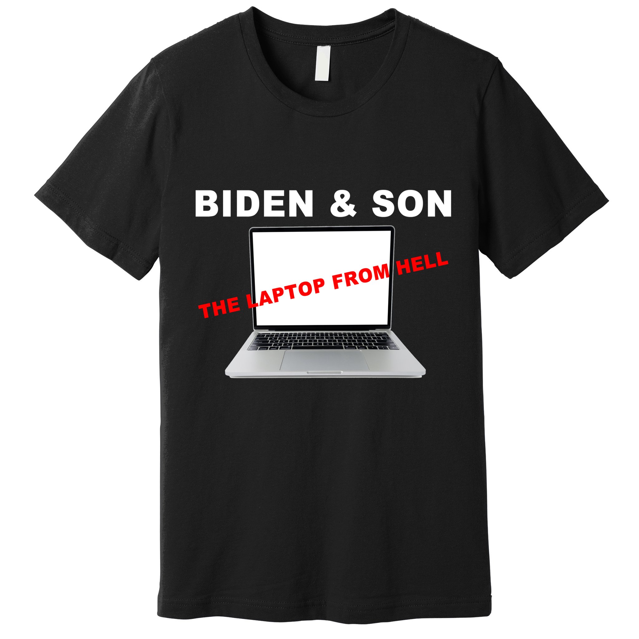 Biden And Son The Laptop From Hell Anti Biden Premium T-Shirt