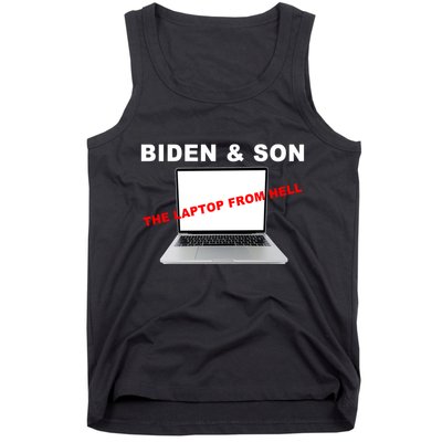 Biden And Son The Laptop From Hell Anti Biden Tank Top