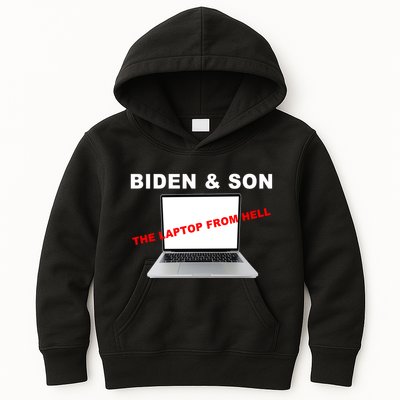 Biden And Son The Laptop From Hell Anti Biden Kids Hoodie