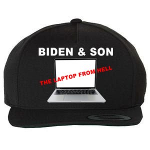 Biden And Son The Laptop From Hell Anti Biden Wool Snapback Cap