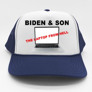 Biden And Son The Laptop From Hell Anti Biden Trucker Hat