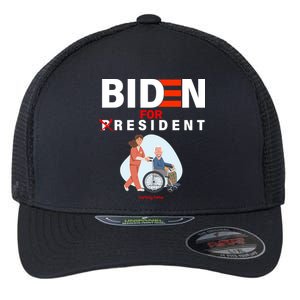 Biden For Resident Funny Trump 2020 President Flexfit Unipanel Trucker Cap