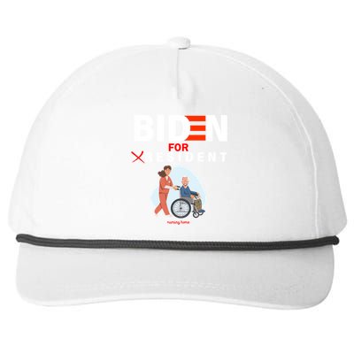 Biden For Resident Funny Trump 2020 President Snapback Five-Panel Rope Hat