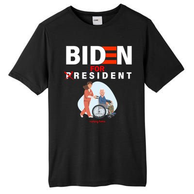 Biden For Resident Funny Trump 2020 President Tall Fusion ChromaSoft Performance T-Shirt