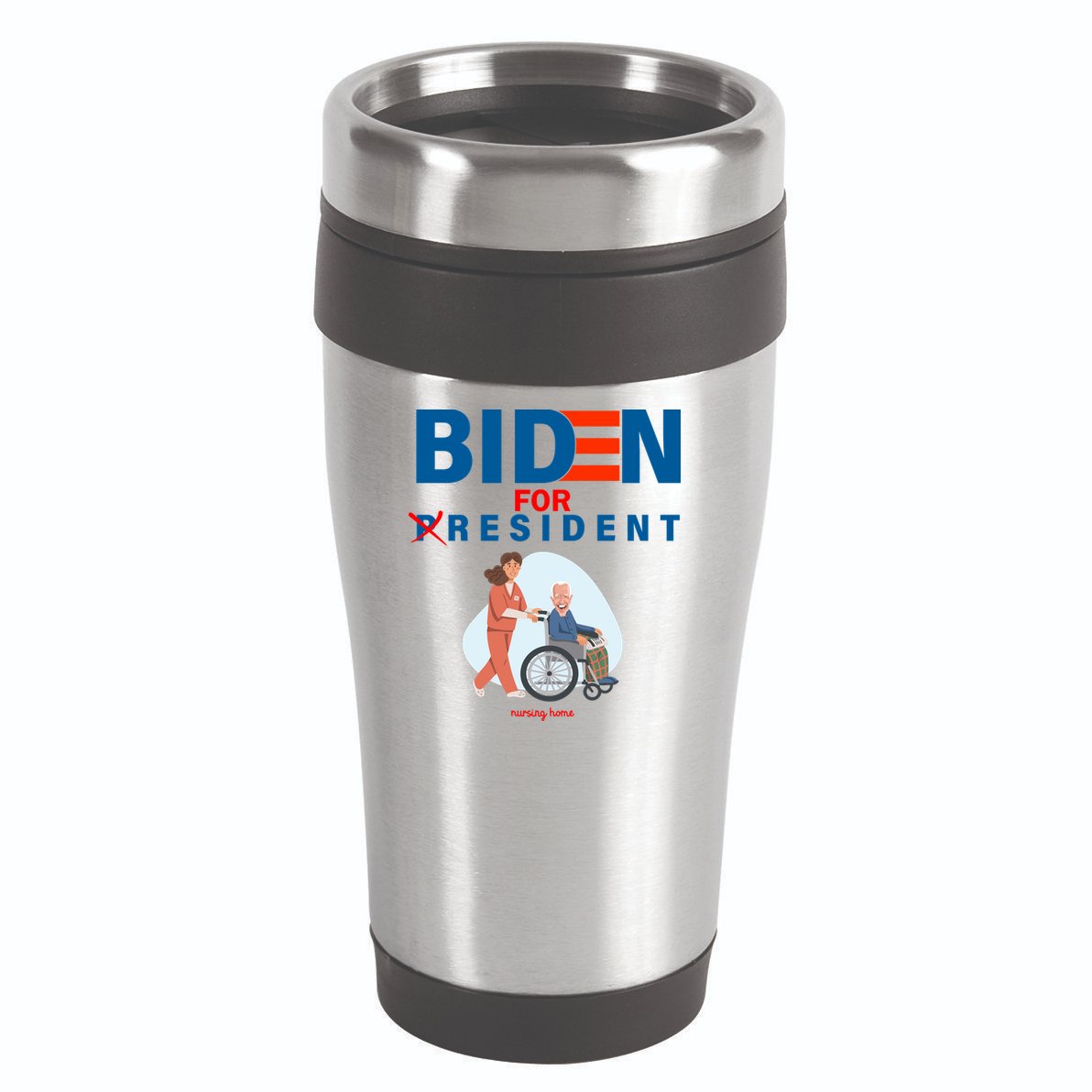 Biden For Resident Funny Trump 2020 President 16oz Travel Tumbler