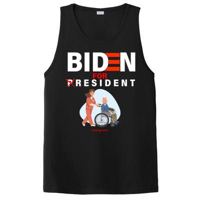 Biden For Resident Funny Trump 2020 President PosiCharge Competitor Tank