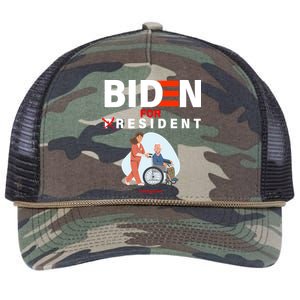 Biden For Resident Funny Trump 2020 President Retro Rope Trucker Hat Cap