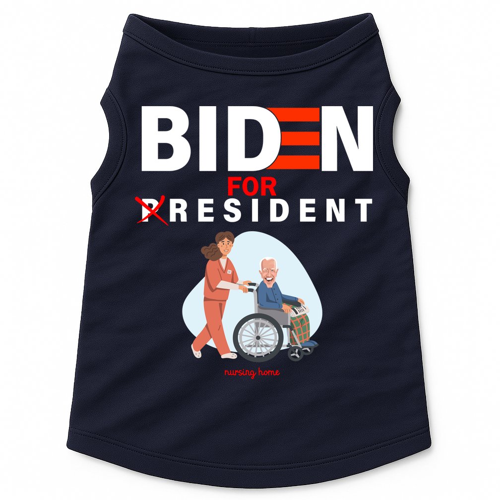 Biden For Resident Funny Trump 2020 President Doggie Tank