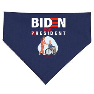 Biden For Resident Funny Trump 2020 President USA-Made Doggie Bandana