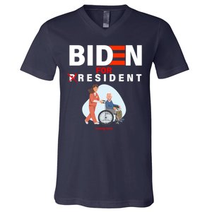 Biden For Resident Funny Trump 2020 President V-Neck T-Shirt