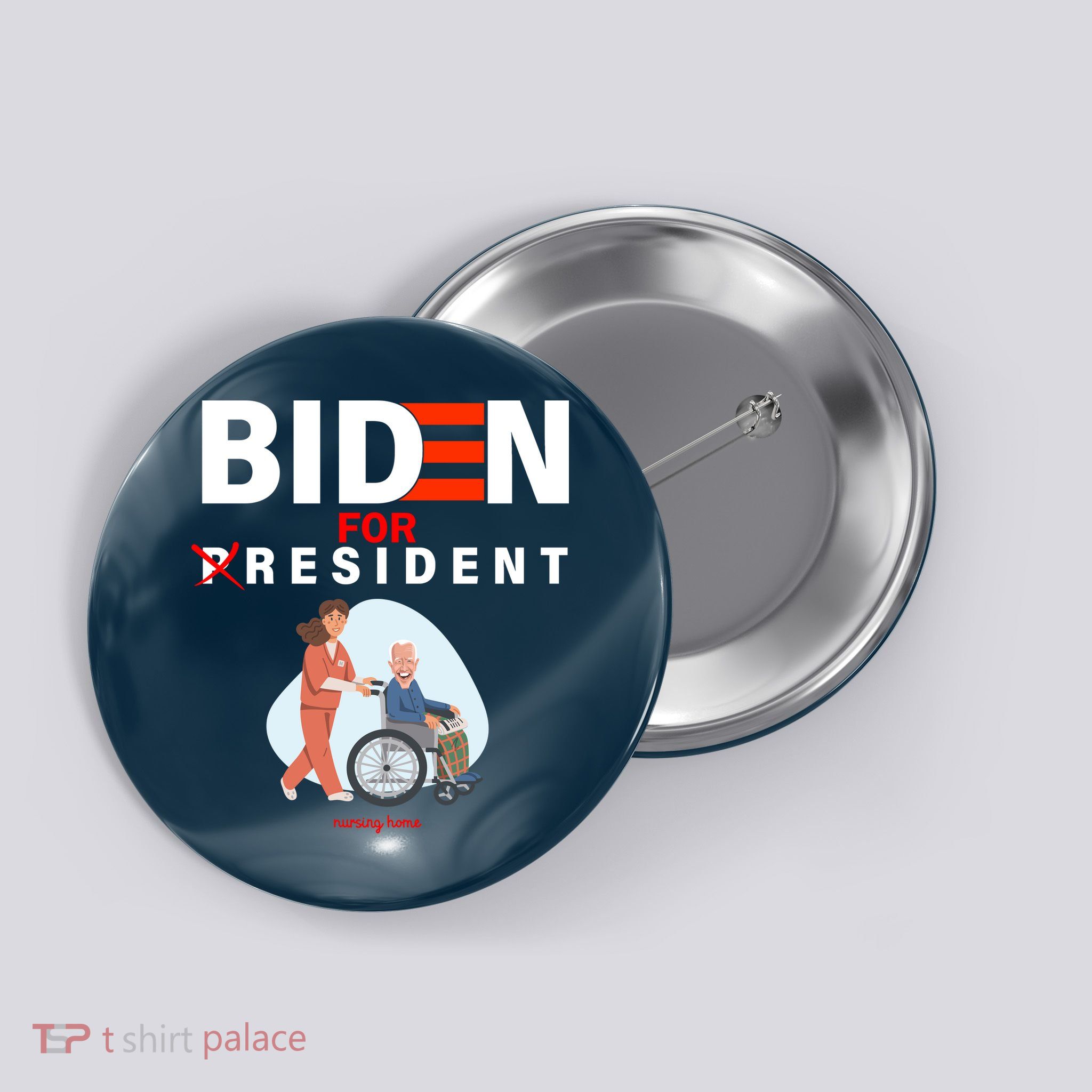 Biden For Resident Funny Trump 2020 President Button