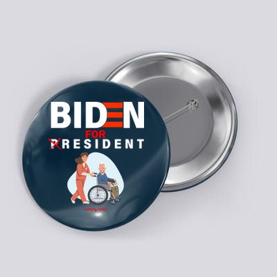 Biden For Resident Funny Trump 2020 President Button