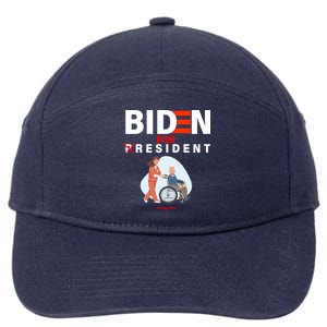 Biden For Resident Funny Trump 2020 President 7-Panel Snapback Hat